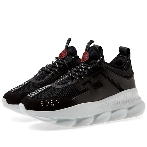 black and red versace chain reaction|versace black chain reaction sneakers.